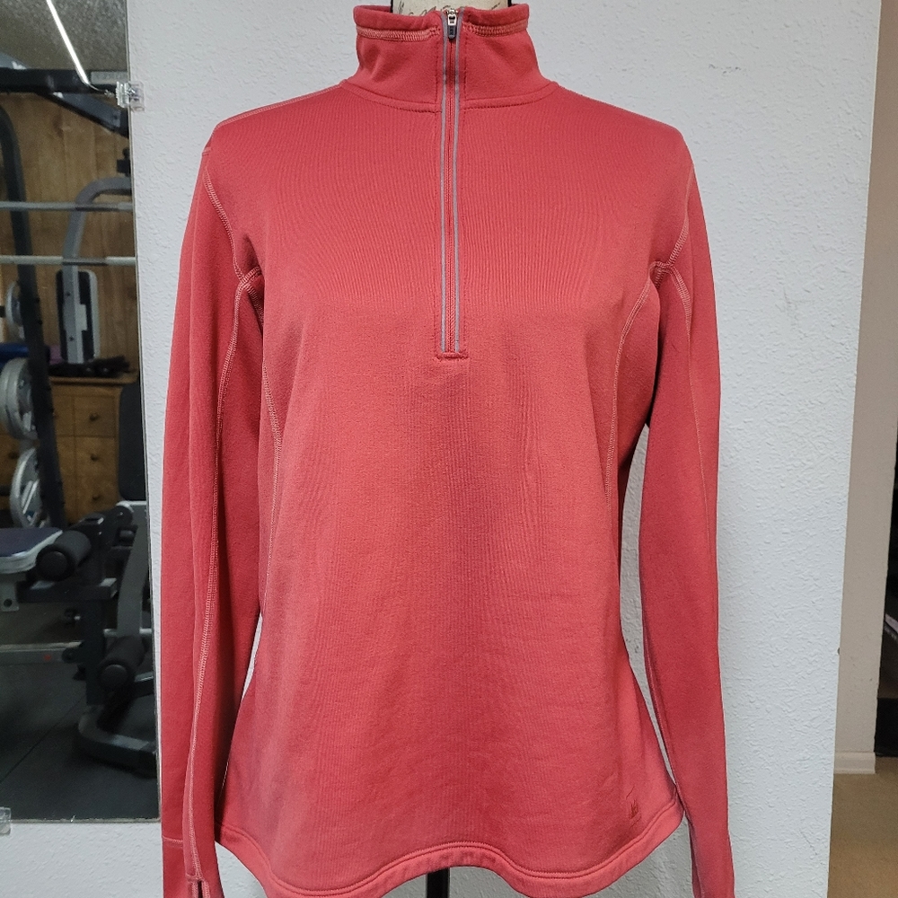 REI Outdoor Long Sleeve Shirt, Women's Large, with thumb holes, Coral Color
